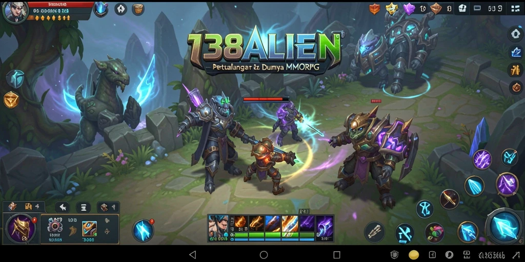 Tangkapan layar menunjukkan aksi seru dalam petualangan MMORPG.