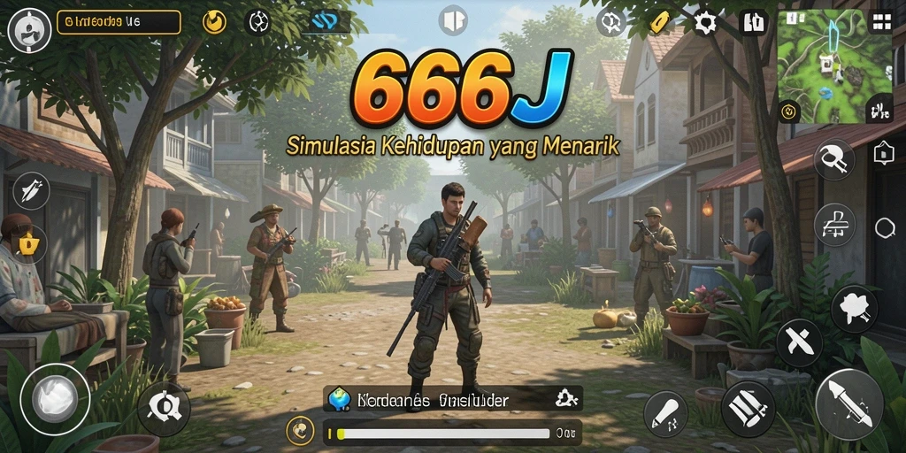 Tangkapan layar utama 666J menampilkan gameplay menarik dari simulasi kehidupan.