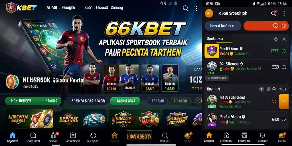 Screenshot utama 66KBET menampilkan antarmuka taruhan yang menarik dan interaktif.