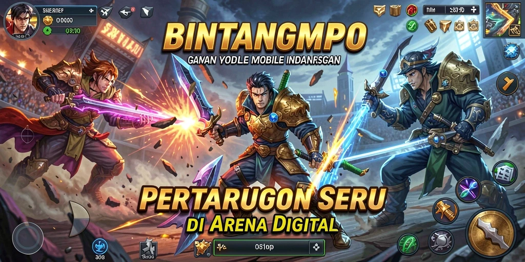 Tangkapan layar BINTANGMPO memperlihatkan aksi bertarung yang mendebarkan dan grafis berkualitas tinggi.