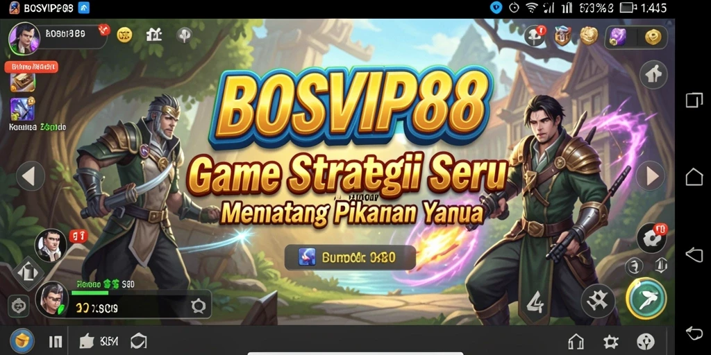 Tampilan gameplay menarik dan strategi yang menantang dalam BOSVIP88.