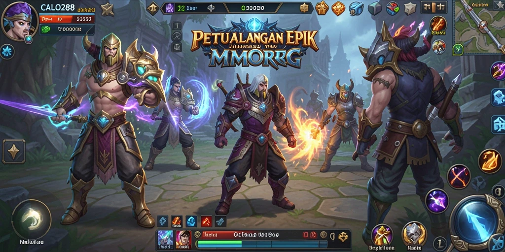 Screenshot yang menampilkan aksi seru dalam permainan MMORPG CALO288.