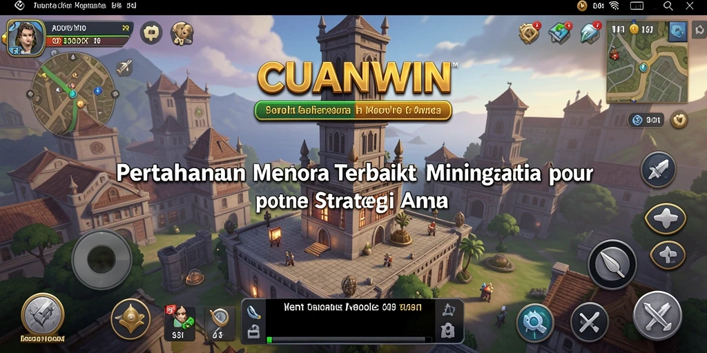 Tangkapan layar CUANWIN menampilkan strategi pertahanan menara yang menarik.