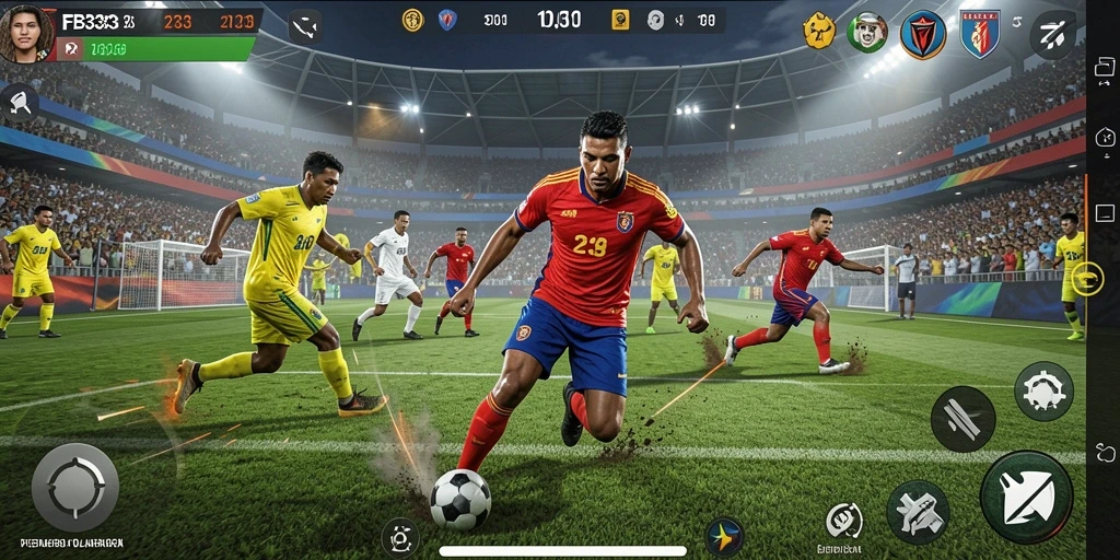 Tangkapan layar FB333 menampilkan aksi seru dalam pertandingan olahraga.