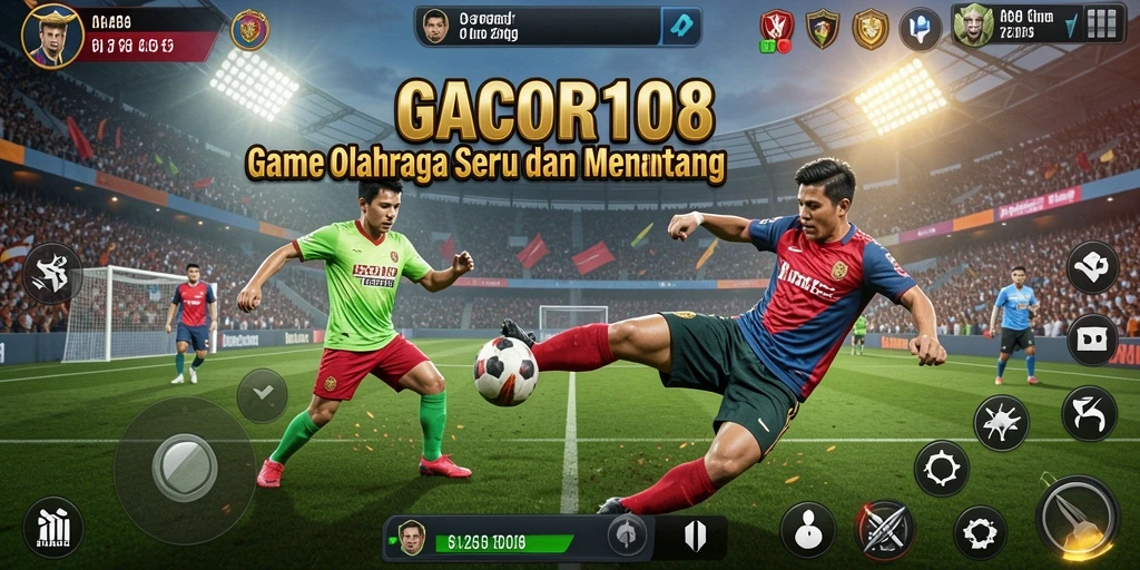 Tampilan utama gameplay GACOR108 yang menarik dan dinamis.