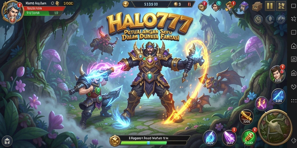 Screenshot utama HALO777 menunjukkan aksi seru dalam gameplay Adventure.