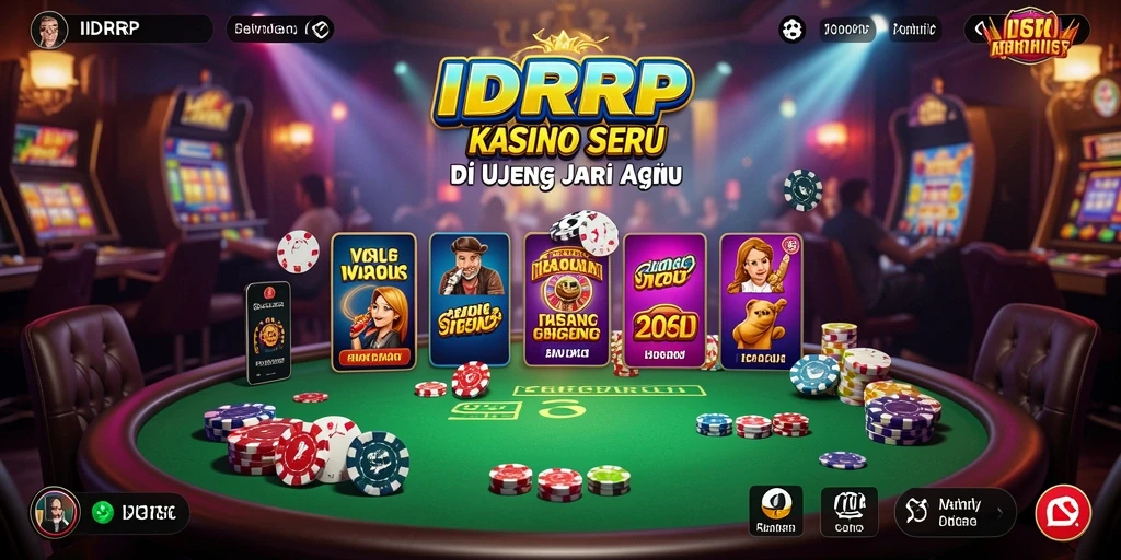 Screenshot menunjukkan gameplay menarik dari IDRRP dalam permainan Kasino.