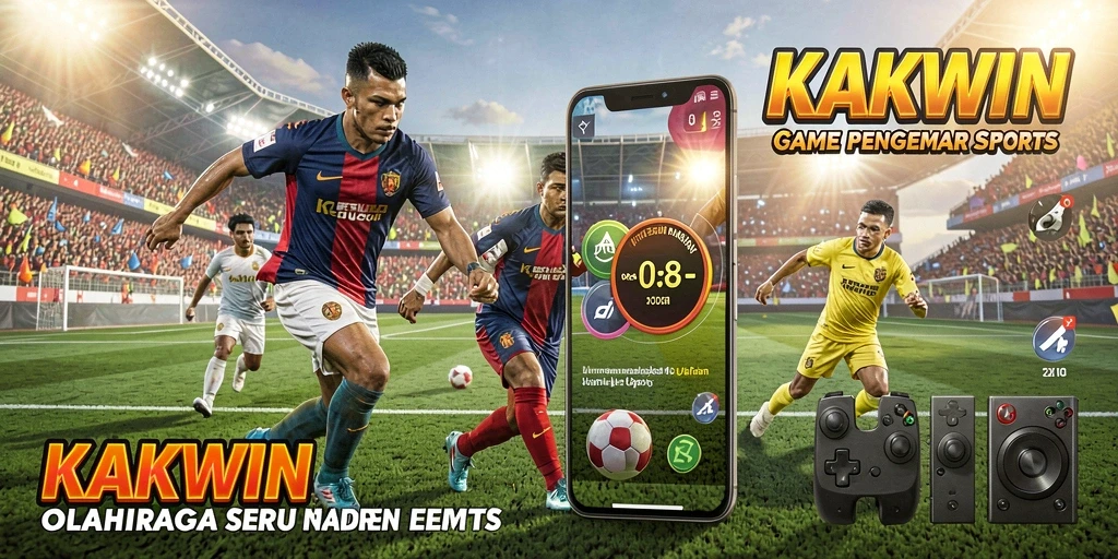 Tangkapan layar KAKWIN menunjukkan gameplay seru dalam pertandingan olahraga.