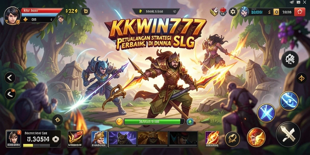 Tampilan gameplay menegangkan KKWIN777 saat pertempuran strategis.