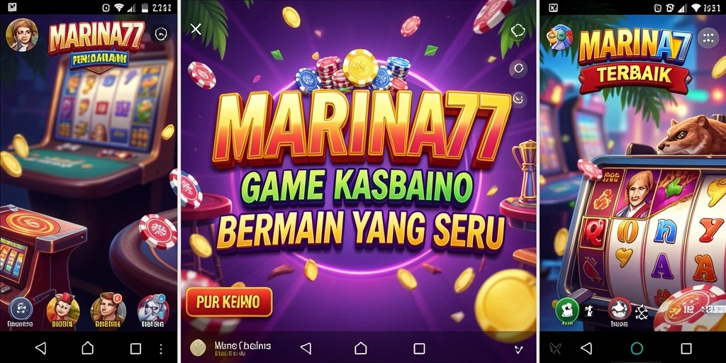 Tampilan penuh warna dari gameplay Kasino di MARINA77.