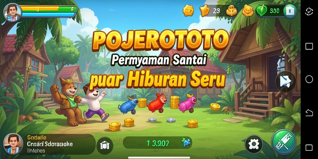 Tampilan gameplay POJEROTOTO yang seru dan menyenangkan.