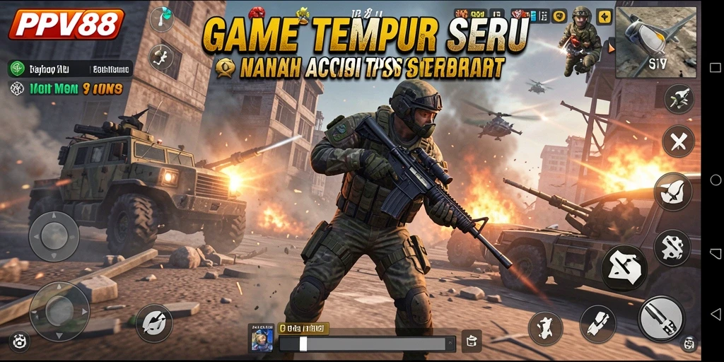 Screenshot PPV88 menampilkan aksi seru dalam gameplay TPS.