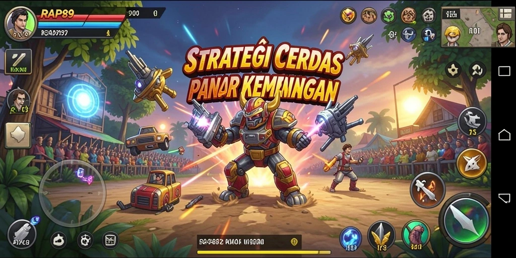 Tampilan gameplay dinamis dari RAP89 yang penuh strategi.