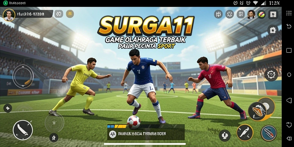 Tampilan permainan SURGA11 yang mengesankan dengan aksi olahraga seru.