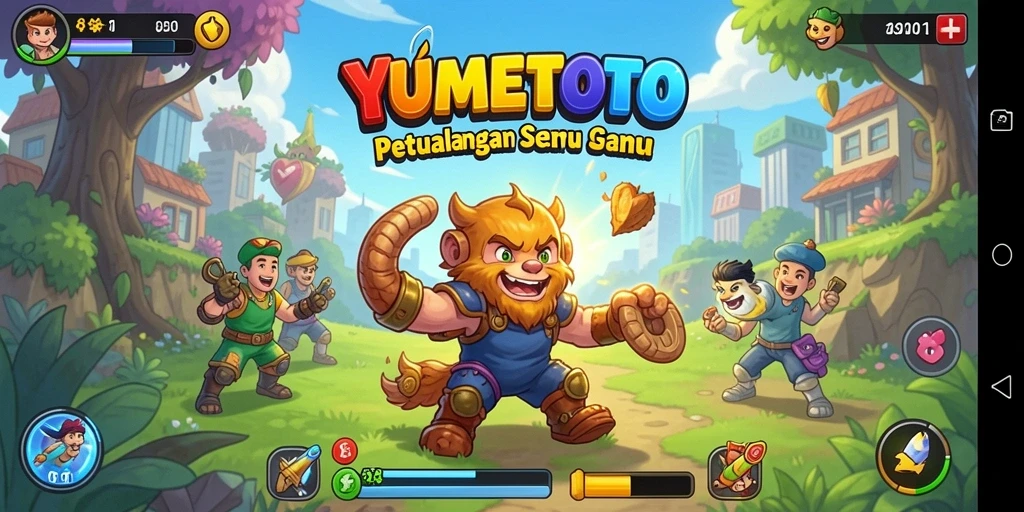 Tampilan gameplay seru dalam YUMETOTO yang menegangkan.